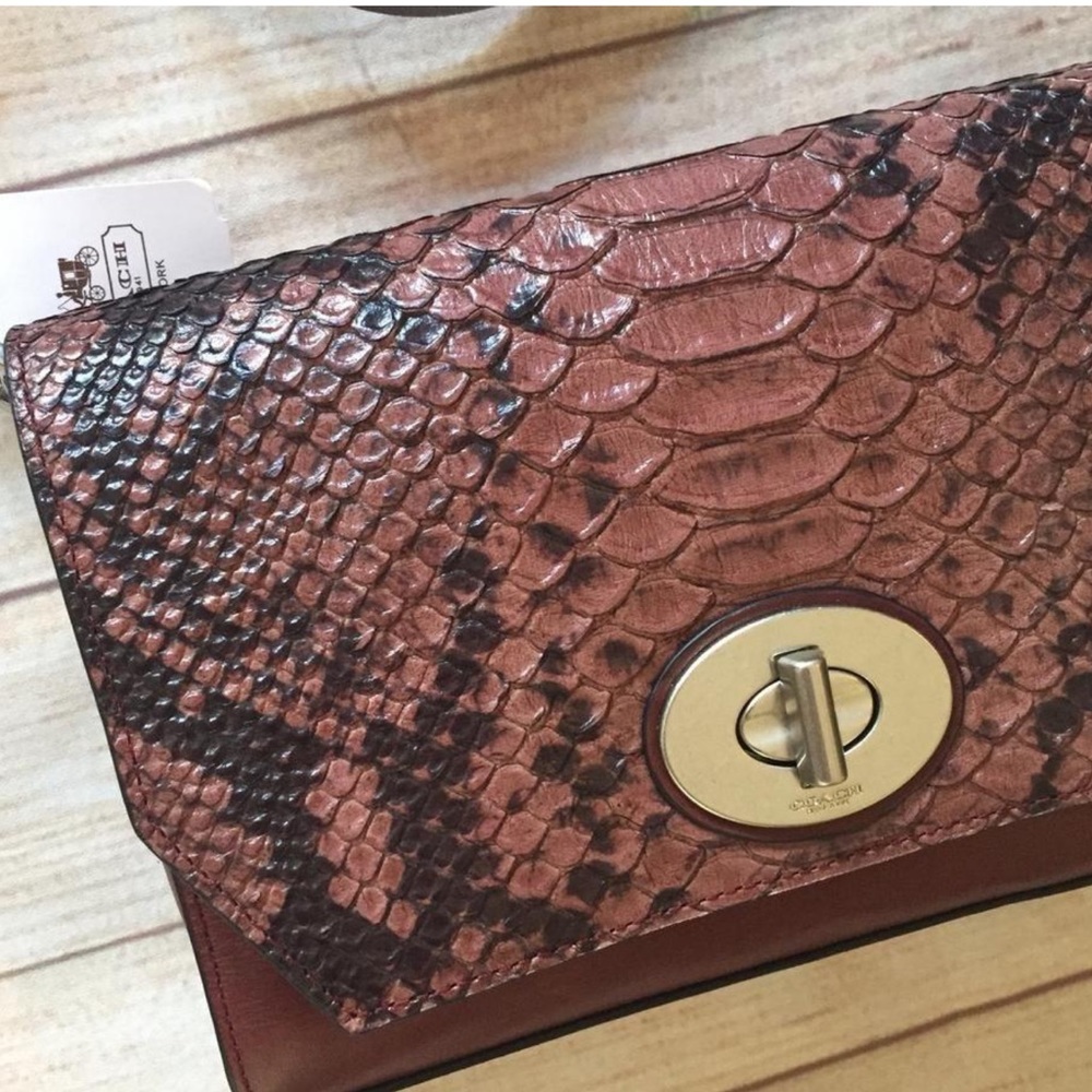 Coach Beecker Python Clutch/Crossbody - image 4